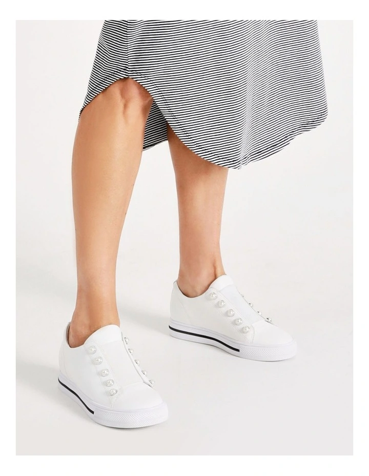 Kiss White Leather Slip-on Sneaker 4 Kiss White Leather Slip-on Sneaker - Image 2