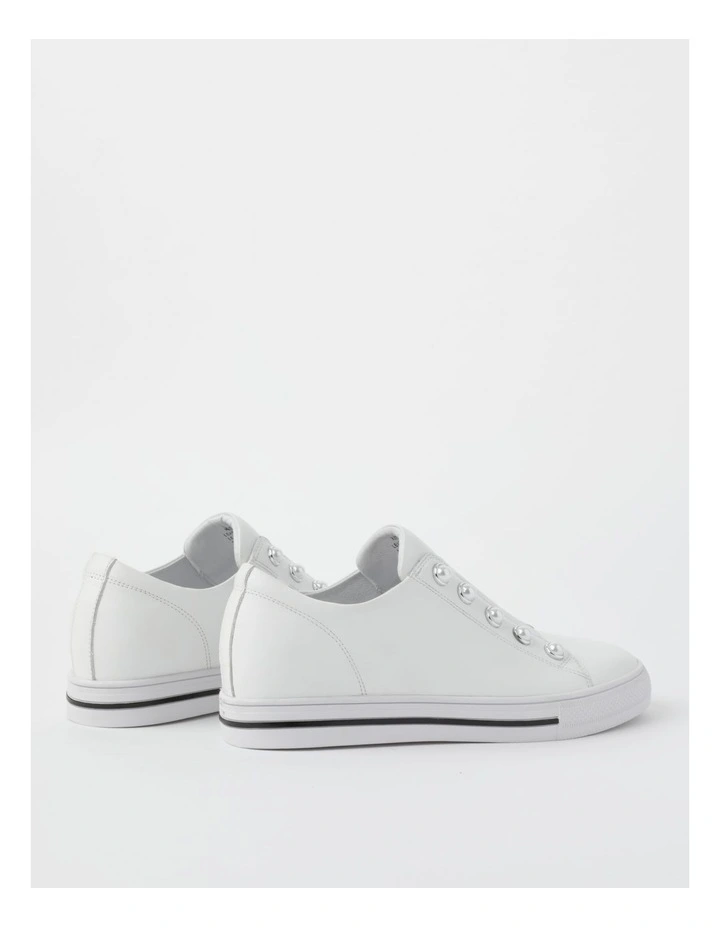 Kiss White Leather Slip-on Sneaker 7 Kiss White Leather Slip-on Sneaker - Image 5
