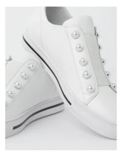 Kiss White Leather Slip-on Sneaker 14 Kiss White Leather Slip-on Sneaker -Myer Fashion Store 816237280 6 1 720x928