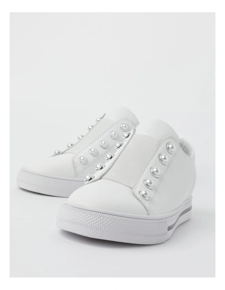 Kiss White Leather Slip-on Sneaker 9 Kiss White Leather Slip-on Sneaker - Image 7