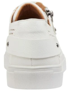 Romeo White Smooth Sneakers -Myer Fashion Store 822907900 7 720x928