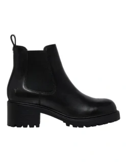 Windsor Smith Thrills Black Leather Heeled Chelsea Boot