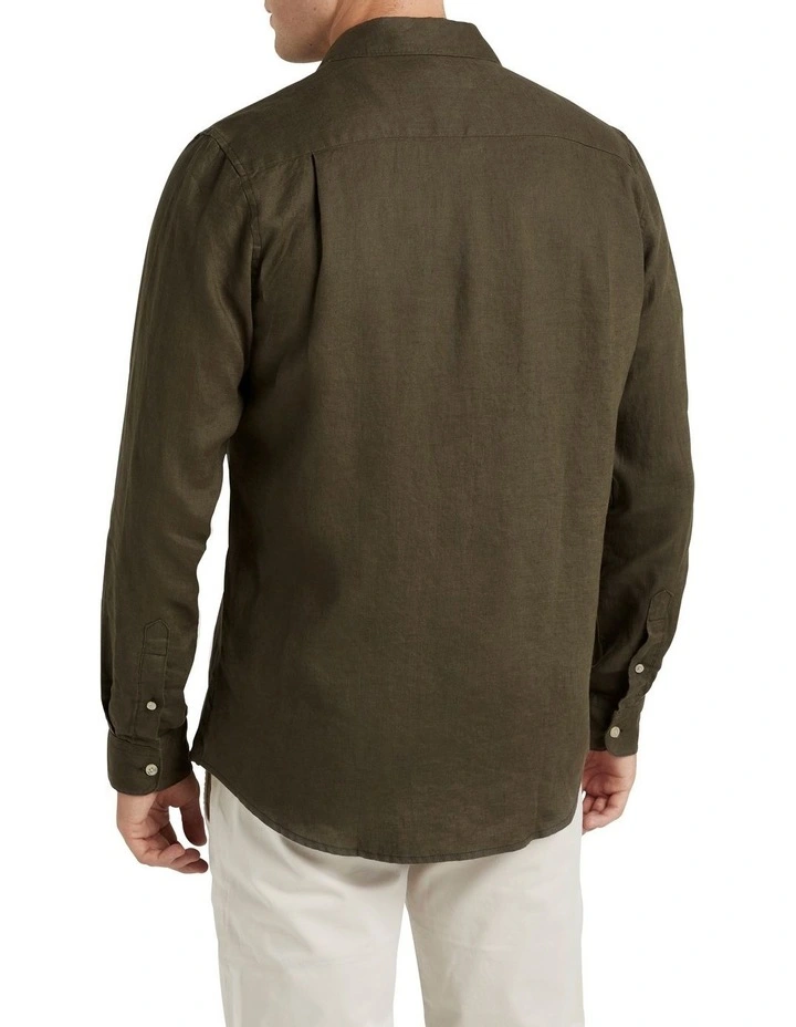 French Connection Linen Regular Fit Shirt 4 French Connection Linen Regular Fit Shirt - Image 2