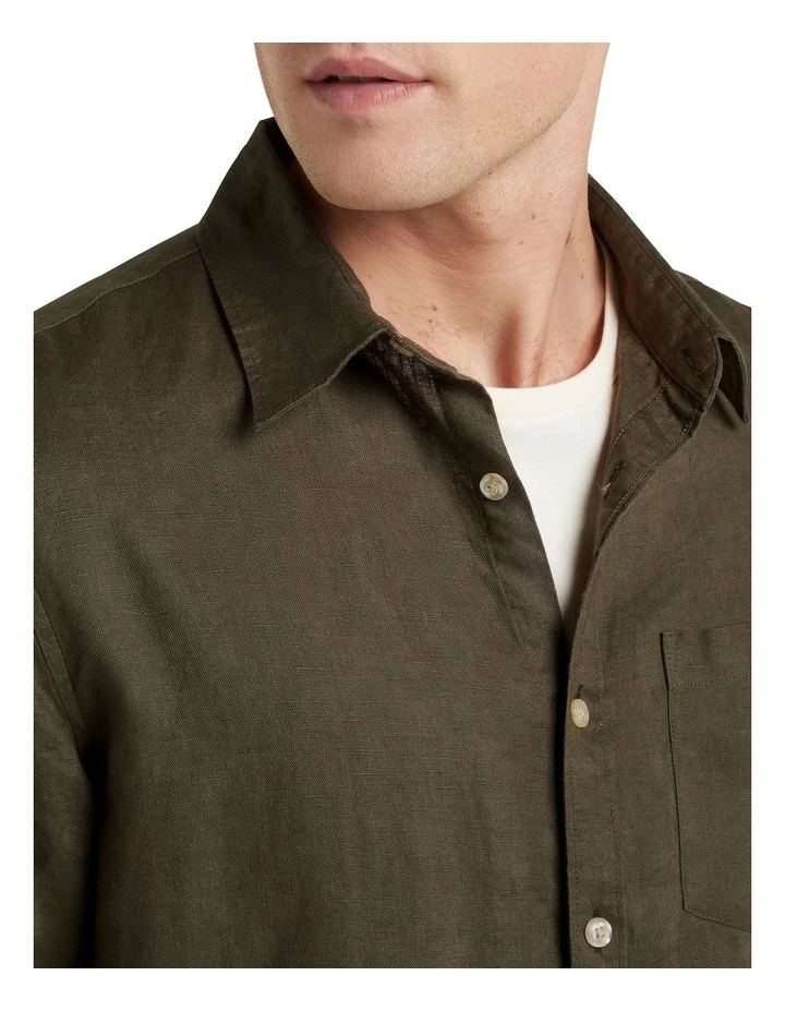 French Connection Linen Regular Fit Shirt 5 French Connection Linen Regular Fit Shirt - Image 3
