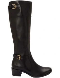 Hamish Black Hi Shine Boots