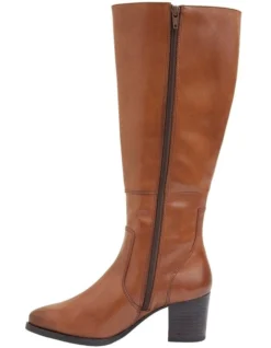 Dictate Mid Brown Glove Boots -Myer Fashion Store 830286910 3 720x928