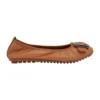 Pentagon Flat Shoes In Tan Leather -Myer Fashion Store 830636470 1 720x928