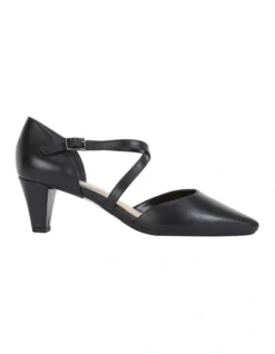 Adison Black Glove Heeled Shoes