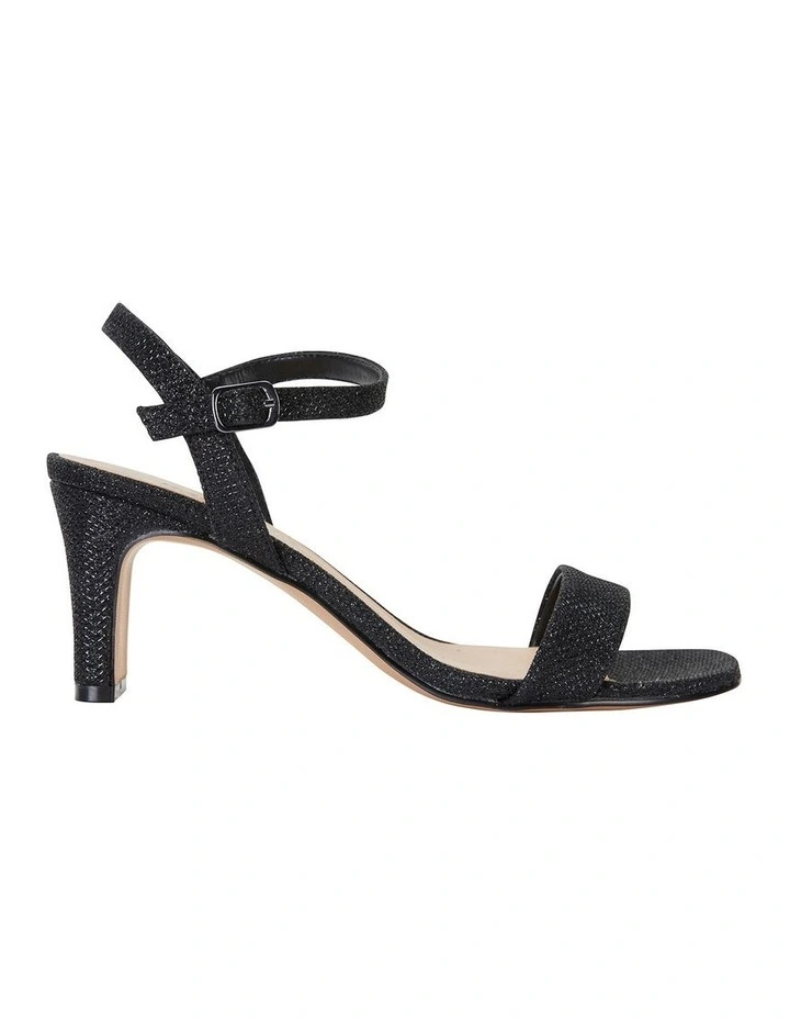 Unison Black Shimmer Sandals 3 Unison Black Shimmer Sandals