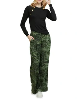 Oxford Chantal Animal Print Wide Leg Pants -Myer Fashion Store 835927390 7 720x928