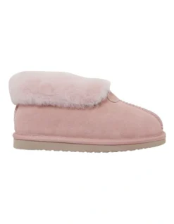 Pixie Pink Suede Slippers