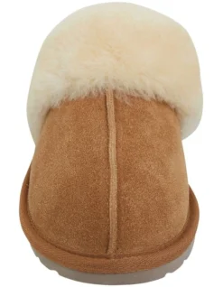 Peggy Chestnut Suede Slippers -Myer Fashion Store 836358400 3 720x928