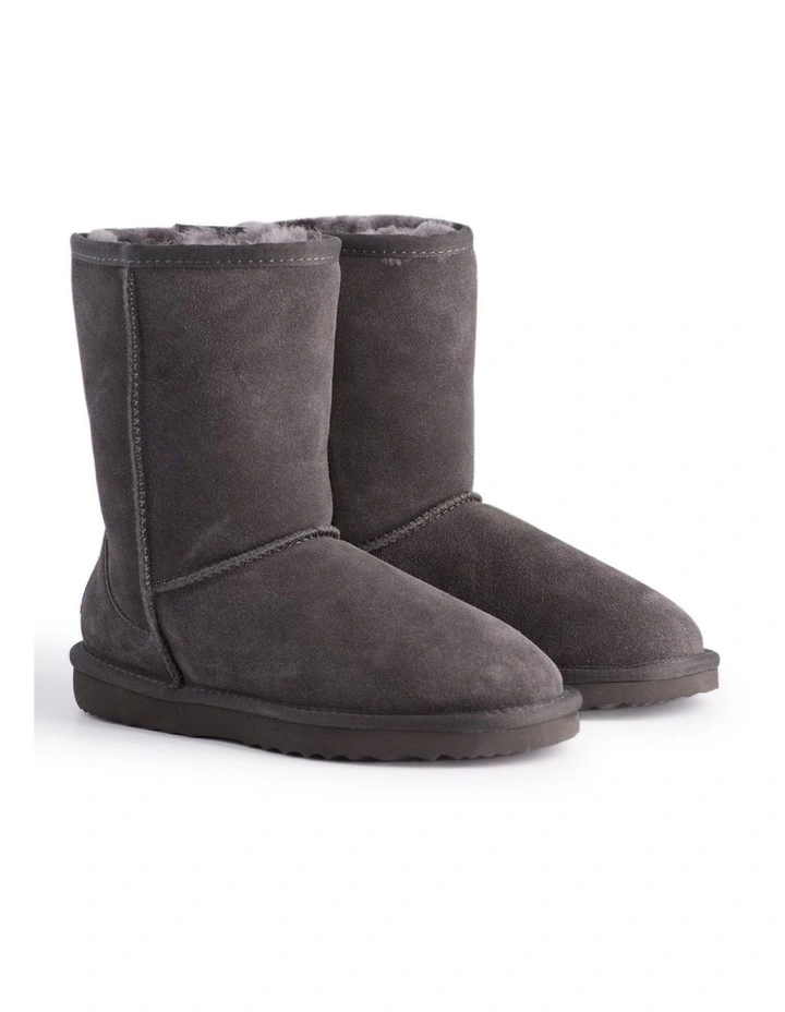 Mid Calf Sheepskin Boot Grey 4 Mid Calf Sheepskin Boot Grey - Image 2