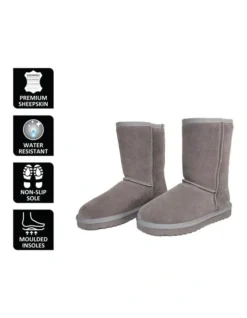 Mid Calf Sheepskin Boot Grey 14 Mid Calf Sheepskin Boot Grey -Myer Fashion Store 837291430 6 720x928