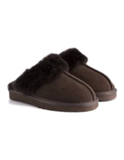 Unisex Sheepskin Wool Sydney Slippers Chocolate -Myer Fashion Store 837292240 6 720x928