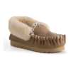 Hand Stitched Womens Sheepskin Moccasin Chestnut/Tan -Myer Fashion Store 837292600 1 720x928