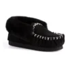 Hand Stitched Womens Sheepskin Moccasin Black -Myer Fashion Store 837292690 1 720x928