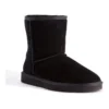 Mid Calf Sheepskin Boot Black