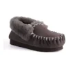 Hand Stitched Womens Sheepskin Moccasin Dark Grey 2 Hand Stitched Womens Sheepskin Moccasin Dark Grey -Myer Fashion Store 837293950 1 720x928