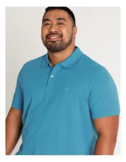 Essential Plain Polo Aquamarine -Myer Fashion Store 840131290 6 1 720x928