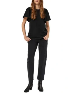 Vero Moda Onella O-Neck Cotton Tee Black -Myer Fashion Store 841228390 3 720x928