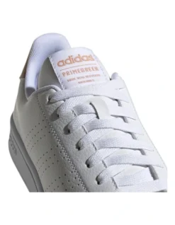 ADIDAS Advantage White Leather Lace-Up Sneaker -Myer Fashion Store 842005540 4 720x928