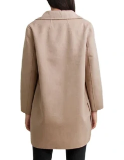 Ex-Boyfriend Wool Blend Oversized Jacket Sand -Myer Fashion Store 842518270 3 720x928