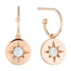 Stellar Lights Rose Gold Drop Hoop Earrings -Myer Fashion Store 842612770 1 720x928