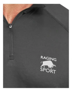 Performance Quarter Zip Long Sleeve Top Black -Myer Fashion Store 842824900 3 720x928