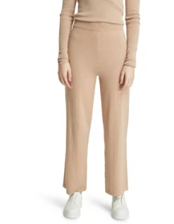 Oxford Aria Knitted Lounge Pants Camel Brown