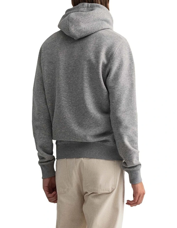 Gant Original Sweat Hoodie In Grey 4 Gant Original Sweat Hoodie In Grey - Image 2