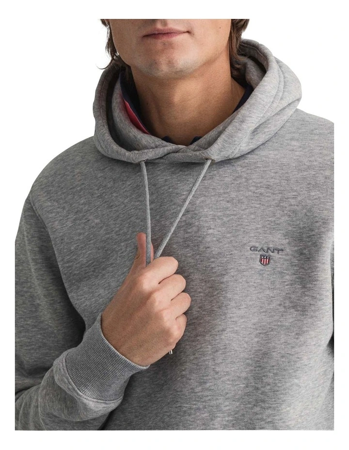 Gant Original Sweat Hoodie In Grey 5 Gant Original Sweat Hoodie In Grey - Image 3