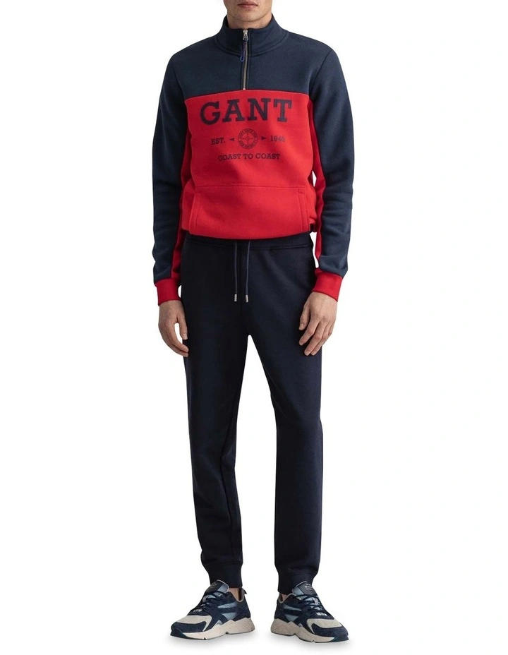 Gant Original Sweat Tapered Track Pant In Navy 3 Gant Original Sweat Tapered Track Pant In Navy