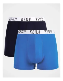 Plain Recycled Fastdry Trunks Blue 2 Pack