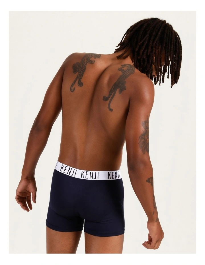 Plain Recycled Fastdry Trunks Blue 2 Pack 6 Plain Recycled Fastdry Trunks Blue 2 Pack - Image 4