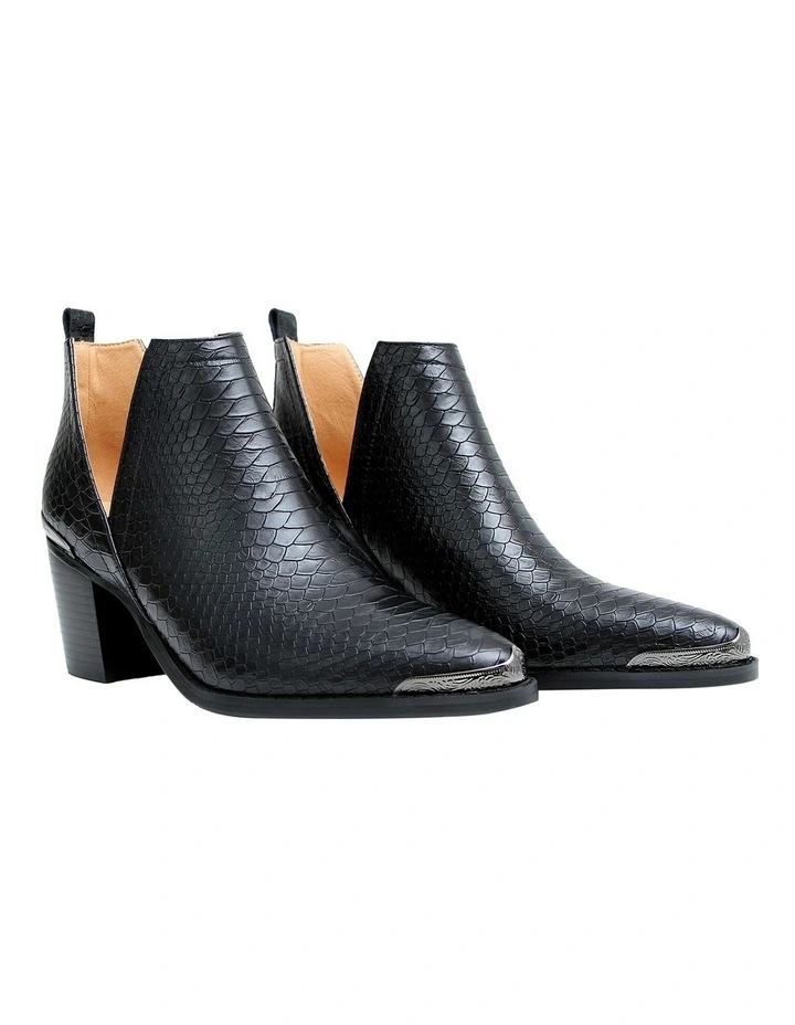 Austin Croc Embossed Ankle Boot 3 Austin Croc Embossed Ankle Boot