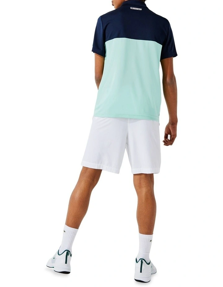 Lacoste Performance Player Shorts White/Navy 4 Lacoste Performance Player Shorts White/Navy - Image 2