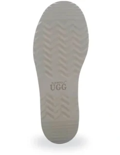 Short Sheepskin Ankle Boot In Light Grey -Myer Fashion Store 851401900 7 720x928