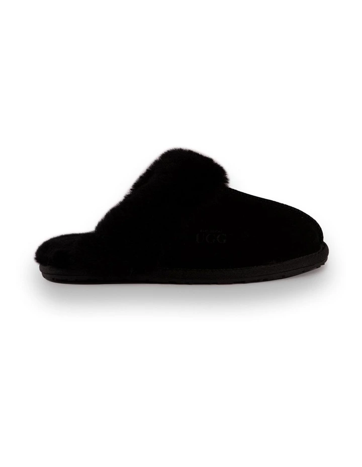 AUS WOOLI UGG UNISEX SHEEPSKIN WOOL SHELLEY Slippers Black 4 AUS WOOLI UGG UNISEX SHEEPSKIN WOOL SHELLEY Slippers Black - Image 2