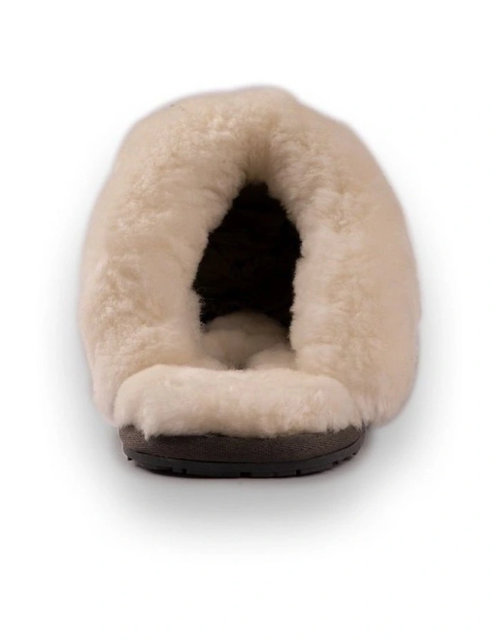 AUS WOOLI UGG UNISEX SHEEPSKIN WOOL SHELLEY Slippers Dark Grey 5 AUS WOOLI UGG UNISEX SHEEPSKIN WOOL SHELLEY Slippers Dark Grey - Image 3