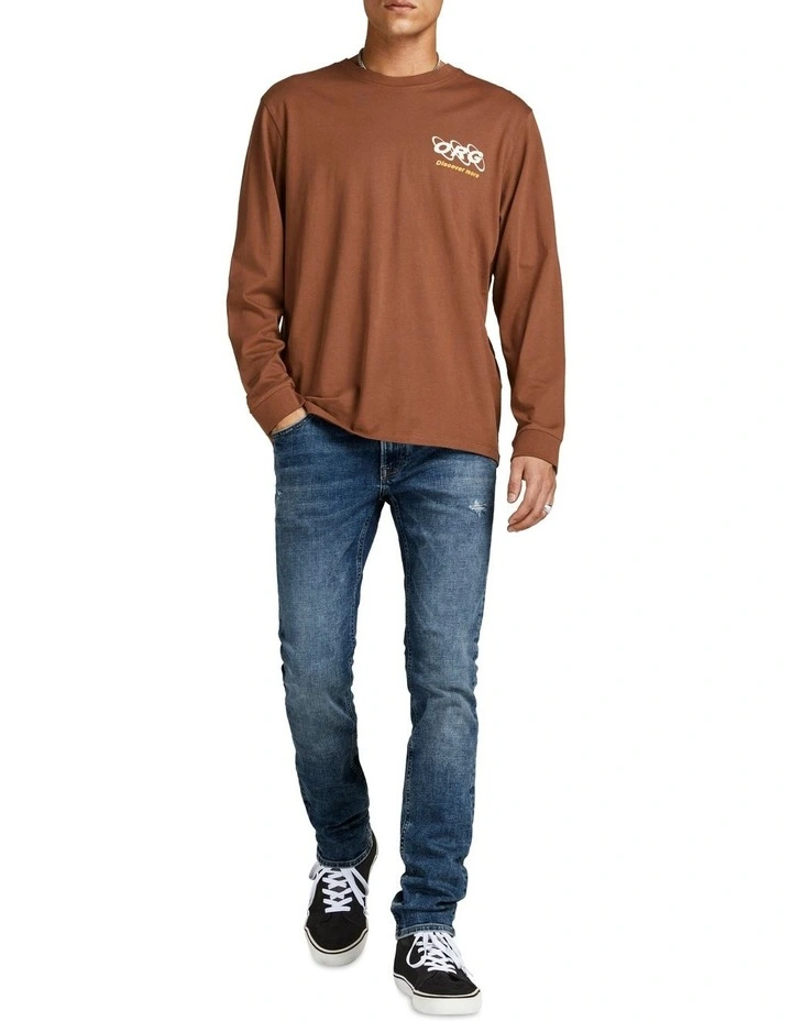 Jack & Jones Liam Original Skinny Fit Jeans Blue 5 Jack & Jones Liam Original Skinny Fit Jeans Blue - Image 3