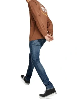 Jack & Jones Liam Original Skinny Fit Jeans Blue 11 Jack & Jones Liam Original Skinny Fit Jeans Blue -Myer Fashion Store 852079870 4 720x928