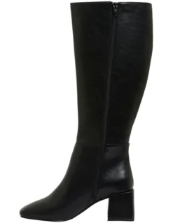 Tabby Black Smooth Boots -Myer Fashion Store 855343180 3 720x928