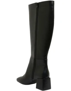 Tabby Black Smooth Boots -Myer Fashion Store 855343180 5 720x928