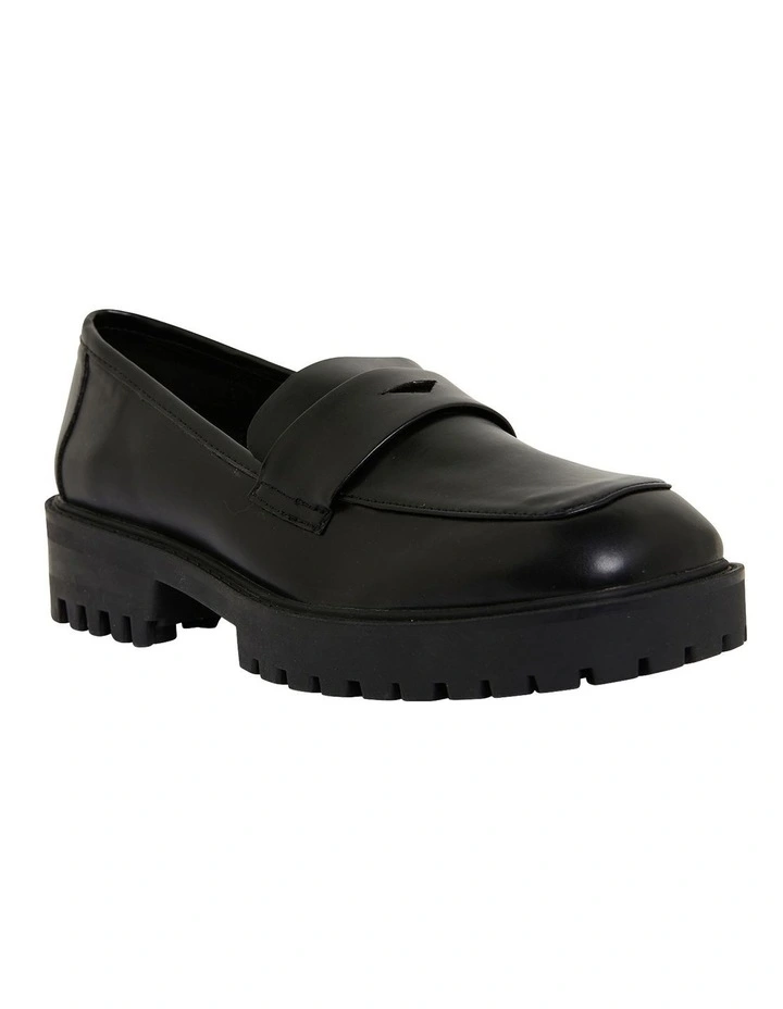 System Black Smooth Flat Shoes 4 System Black Smooth Flat Shoes - Image 2