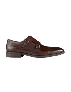 Dwayne Leather Monk Strap Shoes