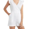 French Connection Linen Frill Sleeve Playsuit White -Myer Fashion Store 859607920 1 720x928