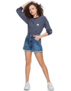 Roxy Run On Love Denim Shorts For Women -Myer Fashion Store 860979070 6 720x928