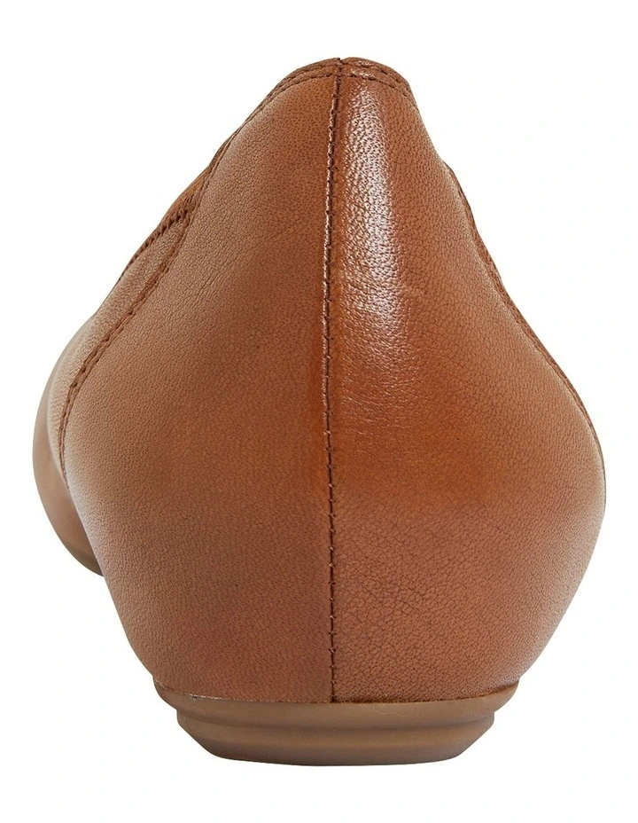 Pamper Mid Brown Glove Flat Shoes 7 Pamper Mid Brown Glove Flat Shoes - Image 5