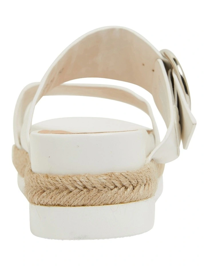 Warsaw White Smooth Sandals 7 Warsaw White Smooth Sandals - Image 5